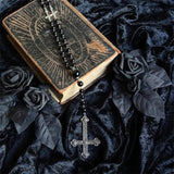 Gothic Rosary Satanic Jewelry Devil Necklace Halloween Pendant