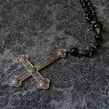 Gothic Rosary Satanic Jewelry Devil Necklace Halloween Pendant