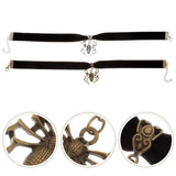 2 Pcs Halloween Cosplay Spider Choker Necklace for Women