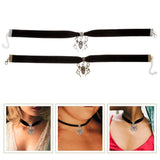 2 Pcs Halloween Cosplay Spider Choker Necklace for Women
