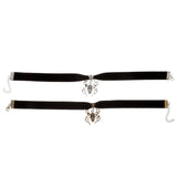 2 Pcs Halloween Cosplay Spider Choker Necklace for Women