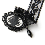 Women Halloween Lace Necklace Decorative Choker Charm Necklace