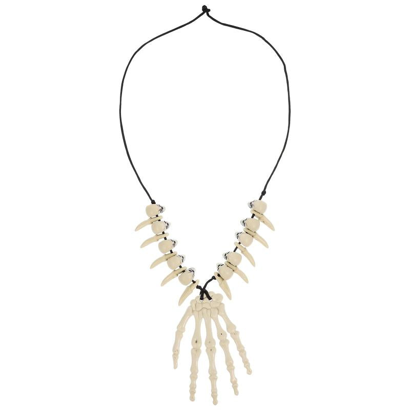 Resin Head Bone Pendant Clavicle Chain Halloween Necklace