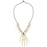 Resin Head Bone Pendant Clavicle Chain Halloween Necklace