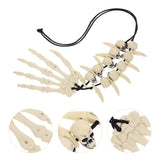 Resin Head Bone Pendant Clavicle Chain Halloween Necklace