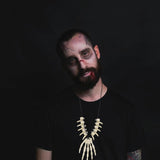 Resin Head Bone Pendant Clavicle Chain Halloween Necklace