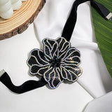 Exaggerated Goth Big Rose Flower Short Choker Necklace Petal Clavicle Chain