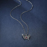 Vintage Bat Pendant Necklace Plated Punk Gothic Witch Choker Necklaces