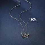 Vintage Bat Pendant Necklace Plated Punk Gothic Witch Choker Necklaces