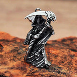 Stainless Steel Death God Skull Necklace Punk Jewelry Halloween Gift