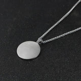 Roman Soldier Round Pendant Necklace Stainless Steel Jewelry