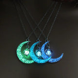 Moon Crescent Pendant Clavicle Chain Necklace
