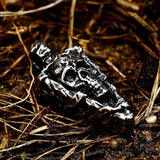 Punk Rock Stainless Steel Skull Pendant Necklace Gothic Jewelry