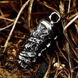 Punk Rock Stainless Steel Skull Pendant Necklace Gothic Jewelry