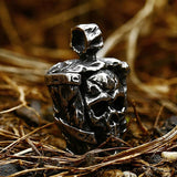 Punk Rock Stainless Steel Skull Pendant Necklace Gothic Jewelry