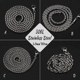 Punk Rock Stainless Steel Skull Pendant Necklace Gothic Jewelry