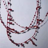 Halloween Blood Choker Necklace Tiny Blood Drop Chain