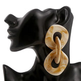 Gray Chain Drop Earrings Halloween Party Vintage Jewelry