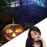 Halloween Spiders Pendant Necklace Short Neck Chain Gothic Costume Jewelry