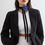 Rose Flower Collarbone Chain Necklace