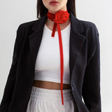 Rose Flower Collarbone Chain Necklace