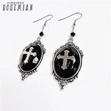Gothic Cross Pendant Necklace Vampire Halloween Jewelry