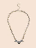Vintage Punk Gothic Bat Chain Necklace for Women