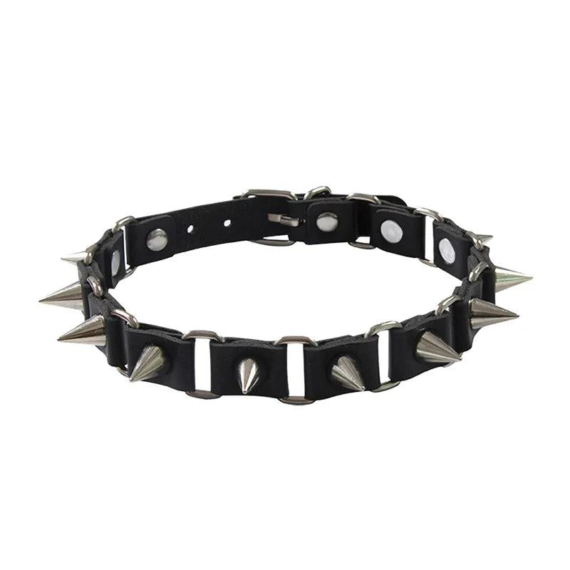 Punk Rock Gothic Choker Pu Leather Collar Necklace Lady Harajuku Jewelry