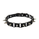 Punk Rock Gothic Choker Pu Leather Collar Necklace Lady Harajuku Jewelry