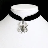 Spider Pendant Necklace Gothic Vintage Halloween Jewelry