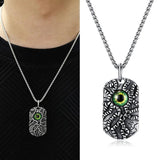 Retro Halloween Evil Eye Men Pendant Necklace