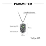 Retro Halloween Evil Eye Men Pendant Necklace