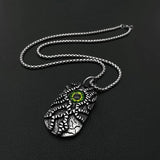 Retro Halloween Evil Eye Men Pendant Necklace