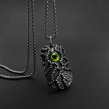 Retro Halloween Evil Eye Men Pendant Necklace
