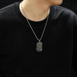 Retro Halloween Evil Eye Men Pendant Necklace