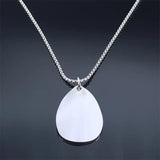 Antique Skull Skeleton Couples Moon Necklace Stainless Steel Pendant Halloween