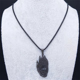 Demon Hand Eye Stainless Steel Long Necklace Halloween Gift