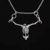 Halloween Punk Skull Necklace for Vintage Style Party