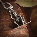Halloween Punk Skull Necklace for Vintage Style Party
