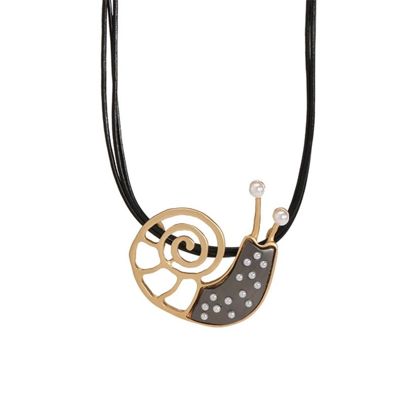 Personalized Snail Short Collar Chain Necklace Gothic Halloween Necklace