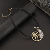 Personalized Snail Short Collar Chain Necklace Gothic Halloween Necklace