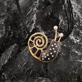 Personalized Snail Short Collar Chain Necklace Gothic Halloween Necklace