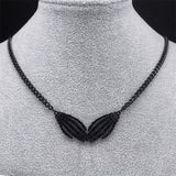 Gothic Skull Skeleton Hand Necklace Stainless Steel Goth Grunge