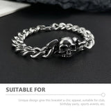 Metal Buckle Bracelet Wristband Personality Punk Women Hip Hop