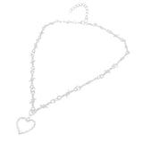 Gothic Thorns Heart Pendant Choker
