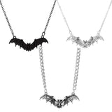 Gothic Bat Wings Collar Chain Unisex Punk Necklace