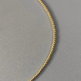 Gold Bead Necklace with Evil Eye Pendant - Vintage Charm Shell Collar