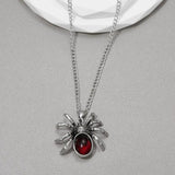 Y2k Crystal Drip Pendant Necklace Halloween Jewelry