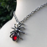 Y2k Crystal Drip Pendant Necklace Halloween Jewelry