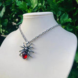Y2k Crystal Drip Pendant Necklace Halloween Jewelry